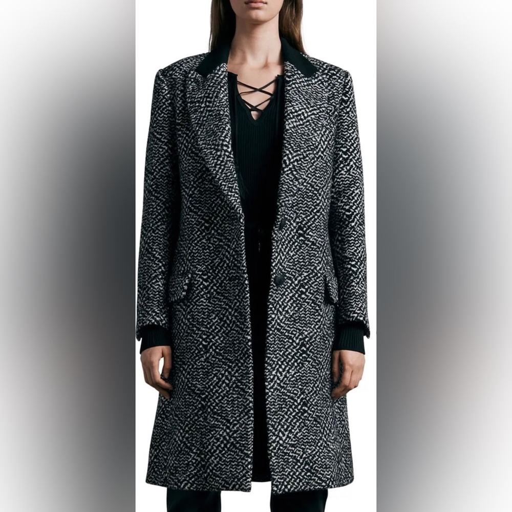 BRAND NEW Rag & Bone Wooster Textured Coat, Size Medium, Retail $1,095